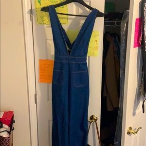 Urban outfitters denim jumpsuit